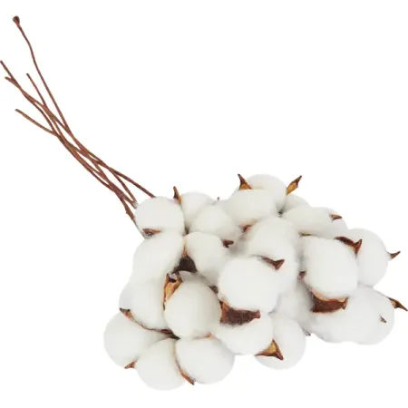 Растение искусственное Хлопок 5 соцветий 14x86x11 см полиэстер белый дорожка для стола mingtime полиэстер хлопок 1 шт