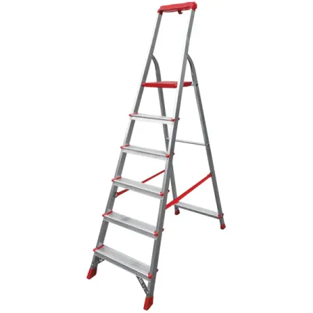 Стремянка с лотком для инструментов Новая Высота Артель 6 ступеней алюминий