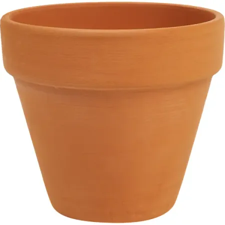 Горшок цветочный Ø15 см, 1 л, глина, цвет коричневый