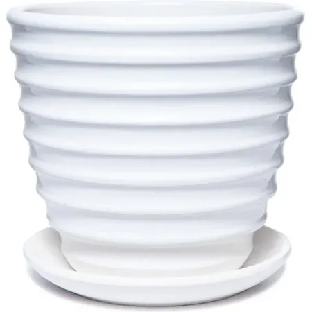 Горшок цветочный Хельсинки ø18 h16 см v2.3 л керамика белый керамическая статуя будды майтрейи ounona оранжевая фиолетовая песочная керамика