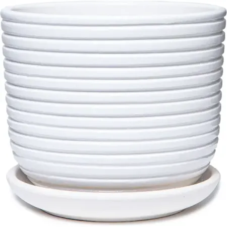 Горшок цветочный Спин ø15 h13.4 см v1.6 л керамика белый керамическая статуя будды майтрейи ounona оранжевая фиолетовая песочная керамика