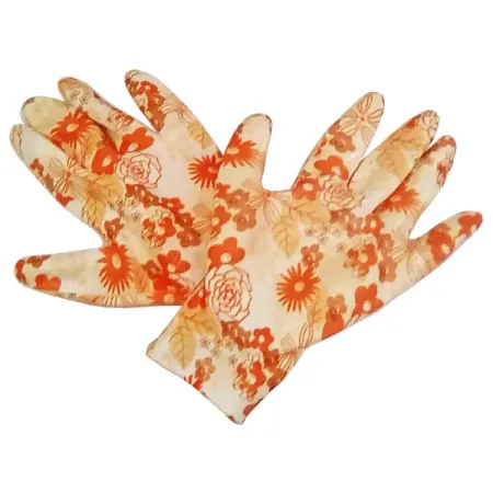 Перчатки садовые GARDEN FLOWERS GF-PN-05L размер L садовые перчатки с когтями из пластика