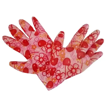 Перчатки садовые GARDEN FLOWERS GF-PN-04М размер М садовые перчатки с когтями из пластика