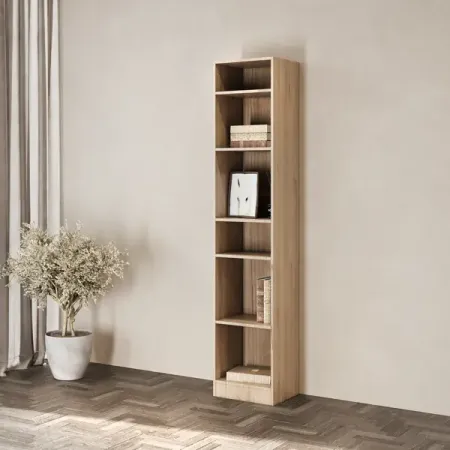 Стеллаж Буккер 40 6 полок 40x201x31.7 см ЛДСП цвет гикори джексон стеллаж art champ 114х35х78 см