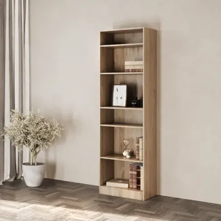 Стеллаж Буккер 60 6 полок 60x201x31.7 см ЛДСП цвет гикори джексон стеллаж art champ 114х35х78 см