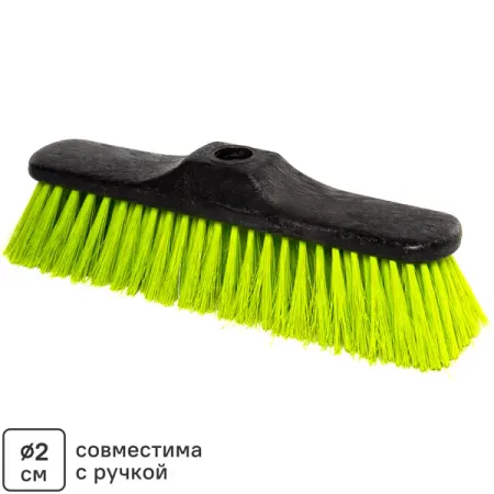 Щетка для пола без ручки Inloran 31 см цвет черный/зеленый
