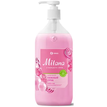 Жидкое крем-мыло Grass Milana Бабл гам 1 л