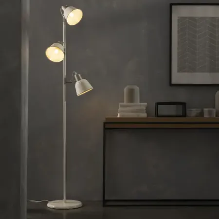 Торшер Inspire Milky E27x3 металл, цвет кремовый