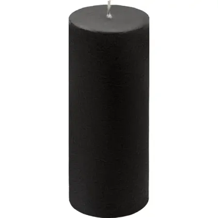 Свеча столбик Рустик графит 16 см