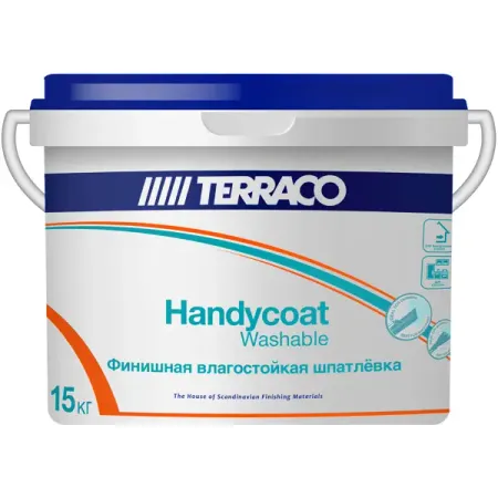 Шпатлёвка финишная влагостойкая Terraco Handycoat Washable 15 кг