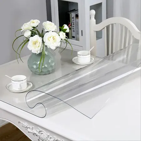 Скатерть Колорит Жидкое стекло прямоугольная термоустойчивая 0.8 мм 100x160 см, прозрачный