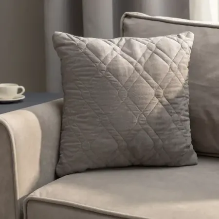 Подушка декоративная Linen Way 43x43 см замша стальной