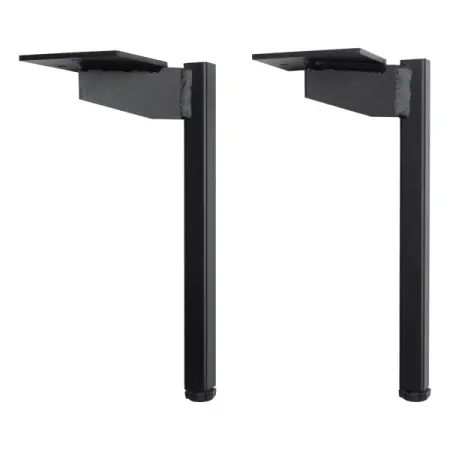 Ножка для мебели квадратная 220x80x100 мм черная 2 шт. dophee 100 200 шт обивка ногтей вино ювелирные изделия сундук деревянная коробка подарочный мебельная накладка шпилька hobnail