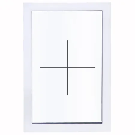 Окно пластиковое ПВХ VEKA глухое 870x600 мм (ВхШ) однокамерный стеклопакет белый/белый