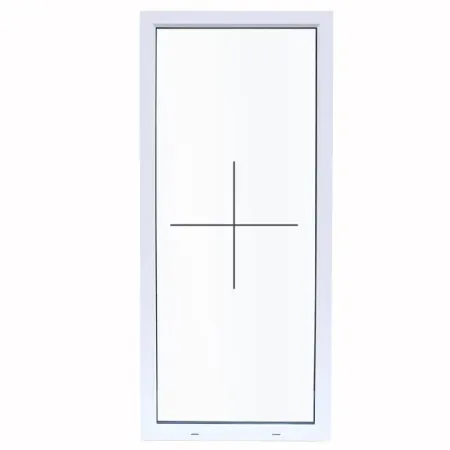 Окно пластиковое ПВХ VEKA глухое 1000x600 мм (ВхШ) стекло 4 мм белый/белый
