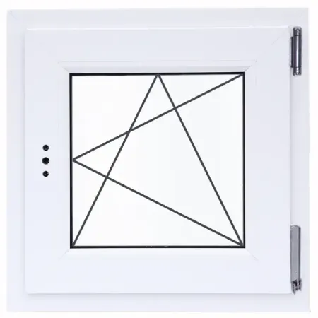 Окно пластиковое ПВХ VEKA одностворчатое 620x600 мм (ВхШ) правое поворотно-откидное однокамерный стеклопакет белый/белый