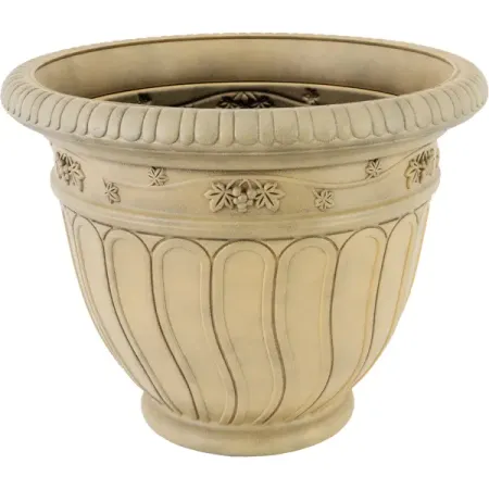 Горшок-кашпо цветочный Тек.А.Тек Grapes ø62 h58 см v70 л пластик светлый терракот