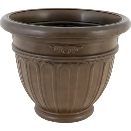 Горшок-кашпо цветочный Тек.А.Тек Istria ø45 h40 см v40 л пластик коричневый миниатюрные модели деревьев пластик зеленый 5 шт