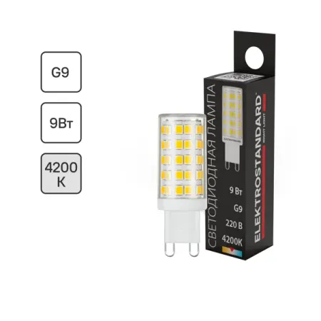 Лампа светодиодная Elektrostandard G9 230 В 9 Вт кукуруза 750 лм, нейтральный белый свет кукуруза сладкая bonduelle 170 г