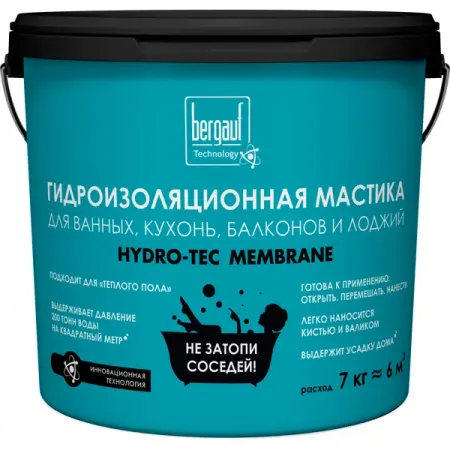 Мастика гидроизоляционная Hydro-tec membrane U 7 кг