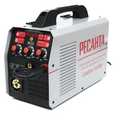 Сварочный полуавтомат инверторный Ресанта САИПА195ЛМ, 200 А, до 5 мм