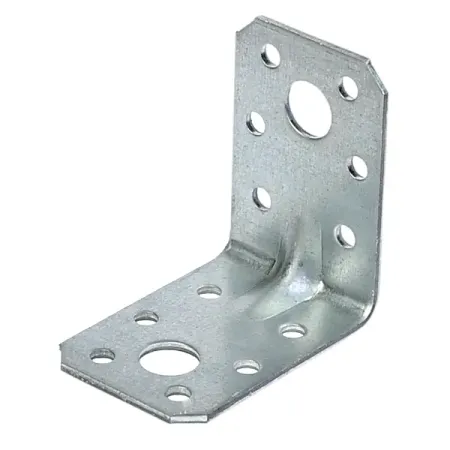 Угол крепежный усиленный KUU 50x50x35x1.8 оцинкованная сталь цвет серый саморез усиленный 3 5х30мм 25шт torx 15 антикор покрытие