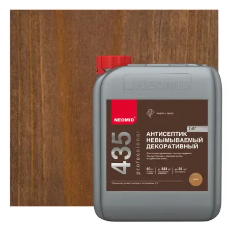 Антисептик Neomid HS невымываемый концентрат 1:9 5 кг, коричневый