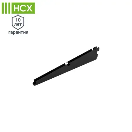 Кронштейн для полок НСХ 31.1x5,6x1,2 см нагрузка до 20 кг цвет чёрный кронштейны для полок kak из углеродистой стали 4 шт