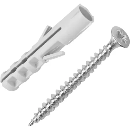 Дюбель потайной Standers PND 10x50 мм с шурупом 6x60 мм нейлон 10 шт.