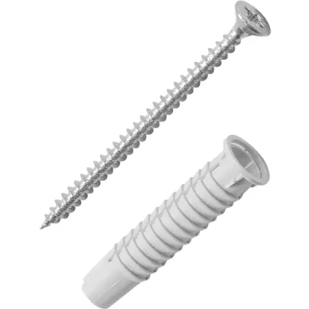 Дюбель потайной Standers PDU N 8x40 мм с шурупом 5x60 мм нейлон 200 шт.