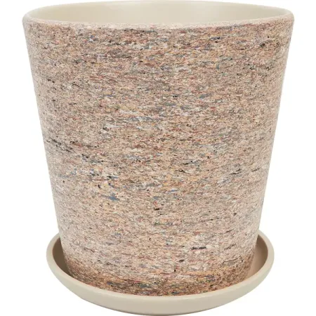 Горшок цветочный «Лунный камень» №6, ø26 см, 9.4 л, керамика, цвет бежевый
