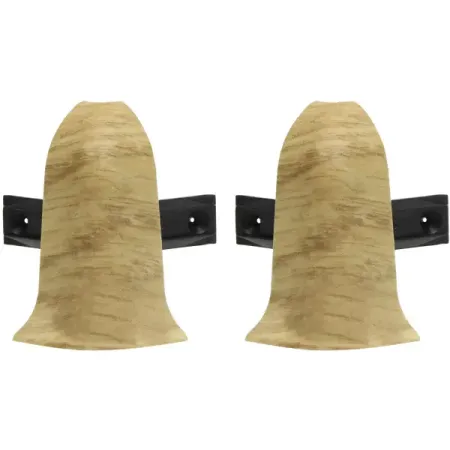 Угол для плинтуса наружный Artens Дуб беленый 55 мм 2 шт. винтажные угловые защитные протекторы для плинтуса