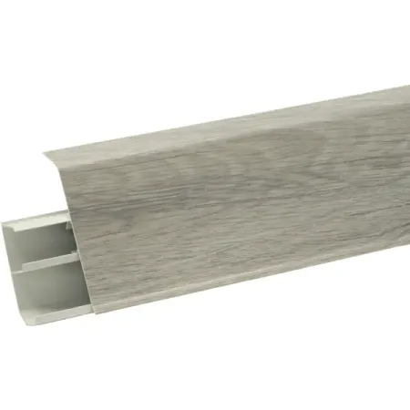 Плинтус напольный ПВХ Дуб Турне 8 см 2.2 м