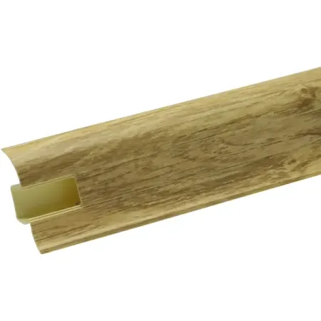 Плинтус напольный Artens ПВХ Дуб Беленый 5.5 см 2.5 м плинтус напольный artens пвх соната 5 5 см 2 5 м