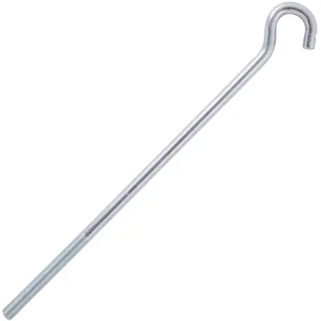 Крюк-полукольцо 8x210 мм, сталь оцинкованная