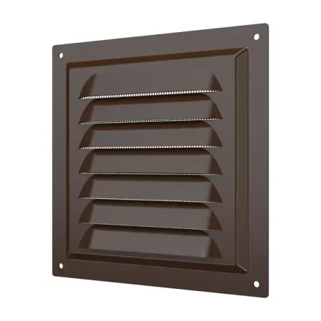 Решетка вентиляционная Era стальная 300x300 цвет коричневый