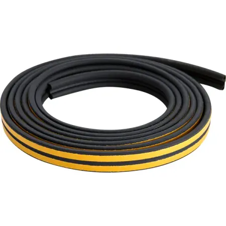 EPDM уплотнитель P 9x5.5 мм черный 6 м резиновые уплотнительные кольца epdm черные толщина 2 мм