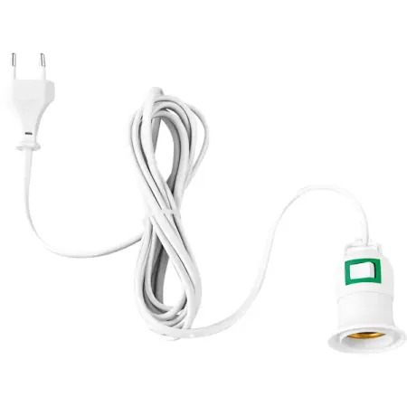 Патрон Uniel подвесной с выключателем Е27 3 м newone бесключевой патрон для dremel 0 5 3 2 мм