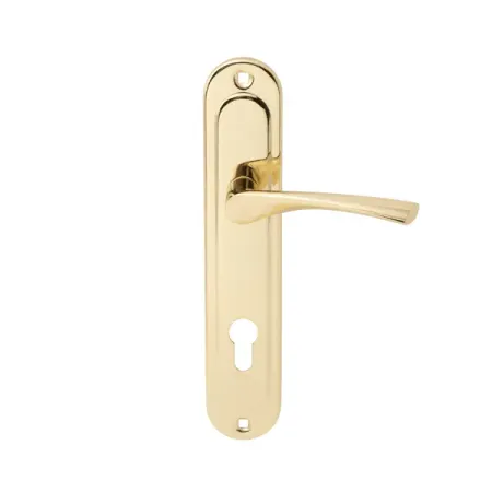 Ручка дверная на планке Vanger HP-85.1823-G цепочка дверная 210мм цам золото