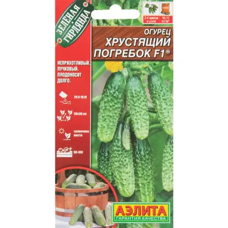 Огурец Хрустящий погребок F1 10 шт. отруби ржаные хрустящие бородинские 200 гр