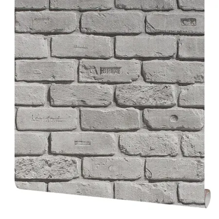 Обои бумажные Кирпичи серые 0.53 м 301-017