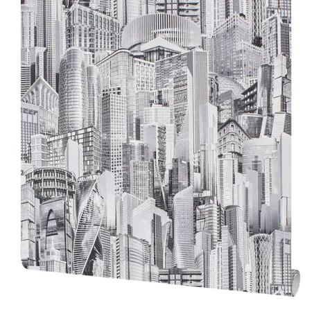 Обои бумажные Небоскреб серые 0.53 м 1038-017