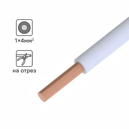 Кабель ПуВнг(А)-LS 1x4 300 м на отрез ГОСТ цвет белый марина сергеевна дороченкова любопытный енотик тим почему земля круглая внутри горячая а снаружи неровная книжка подготовишки
