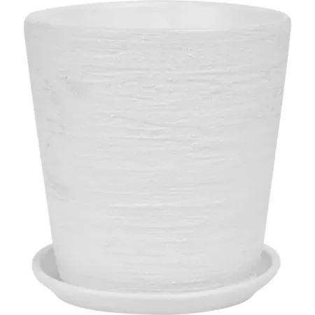 Горшок для цветов Лофт № 3 конус ø15 см v1.5 л белый