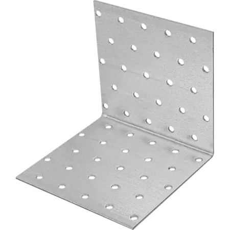 Угол крепежный равносторонний KUR 100x100x100x1.8 оцинкованная сталь цвет серый