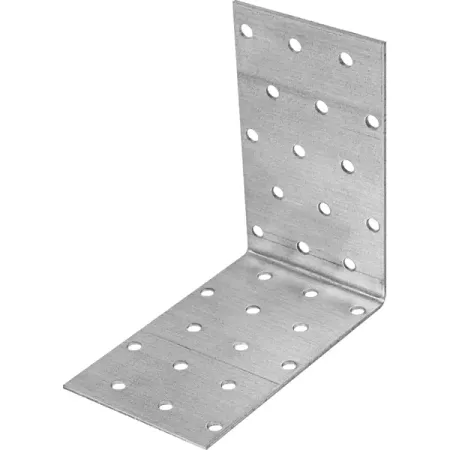 Угол крепежный равносторонний KUR 100x100x60x1.8 оцинкованная сталь цвет серый