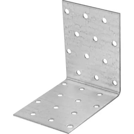 Угол крепежный равносторонний KUR 80x80x60x1.8 оцинкованная сталь цвет серый деревянные молдинги runbazef античный стиль