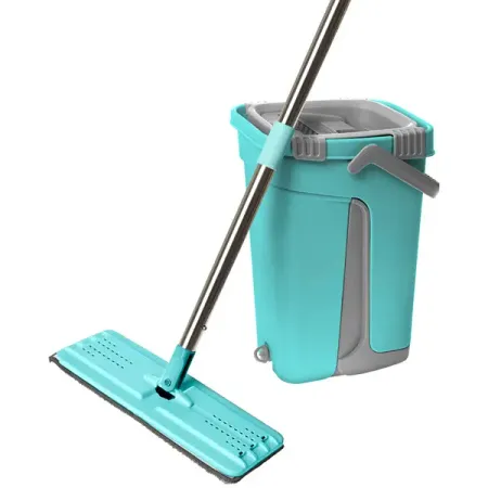 Набор для уборки швабра с ведром Youll Love с отжимом цвет бирюзовый