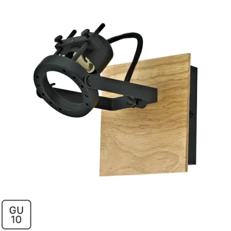 Спот поворотный Inspire Technic GU10 цвет черный и дерево мышеловка maxiterra 12 5х6 5см дерево железо