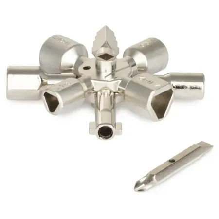 Ключ для электрошкафов Vira 10 профилей и бита